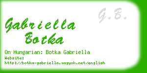 gabriella botka business card